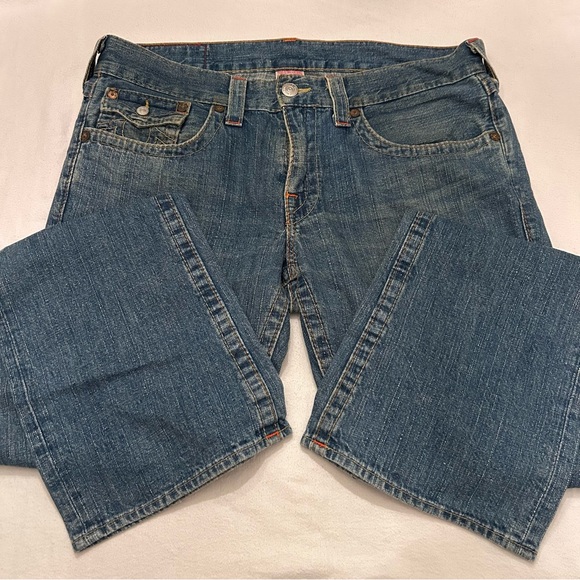 True Religion Men's Ricky Five Pocket Jeans 34x33 Made In USA - Picture 2 of 8